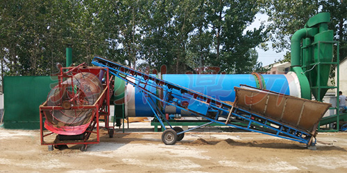 木屑烘干機現(xiàn)場